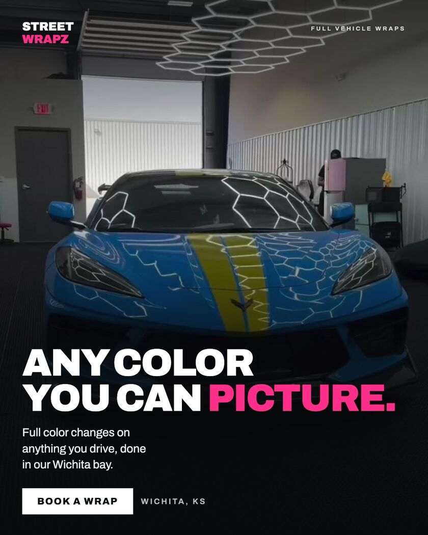 Full vehicle wrap ad